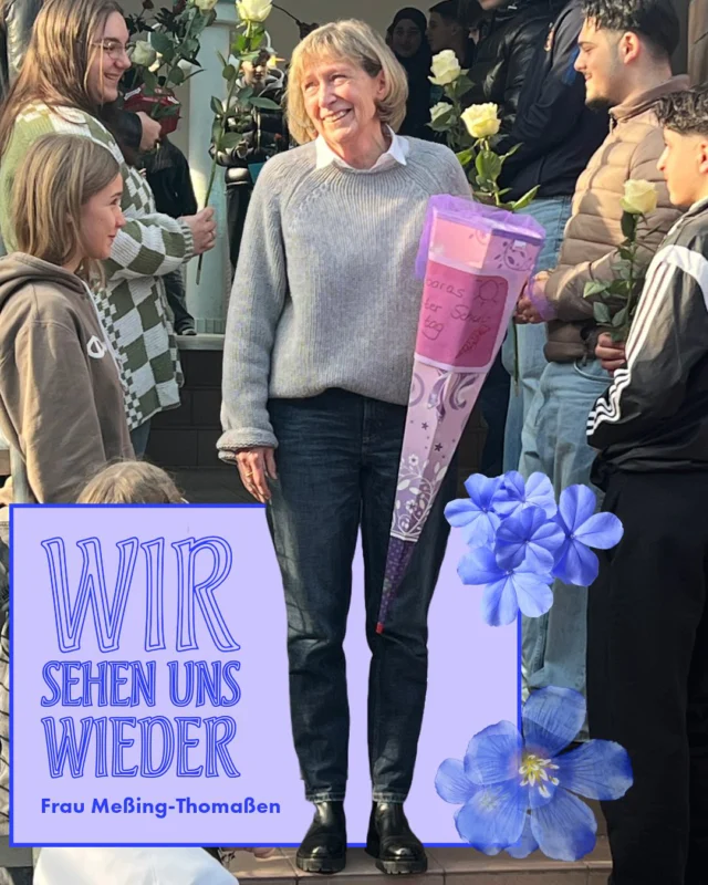 🌟 Abschied von Frau Meßing-Thomaßen 🌟

Heute verabschieden wir uns von einer ganz besonderen Lehrerin und Kollegin an der Sophie-Scholl-Gesamtschule: Frau Meßing-Thomaßen! 🎉

Seit 1996 hat sie mit viel Engagement und Hingabe unsere Schüler:innen als Klassenlehrerin begleitet. Ihre Leidenschaft für das Lehren und ihre stets offene Art haben nicht nur den Unterricht bereichert, sondern auch das Leben vieler Schülerinnen und Schüler geprägt.

Seit 2010 hat sie zudem die Lehramtsanwärter:innen betreut und ihnen wertvolle Tipps und Unterstützung auf ihrem Weg gegeben. Ihr offenes Ohr und ihr Verständnis machen sie zu einer unverzichtbaren Stütze in unserem Team.

Frau Meßing-Thomaßen wird uns allen sehr fehlen! Wir wünschen Ihnen alles Gute für Ihre neuen Abenteuer. 💐❤️

Wir sehen uns wieder!

#abschied
#danke
#verabschiedung 
#aufwiedersehen