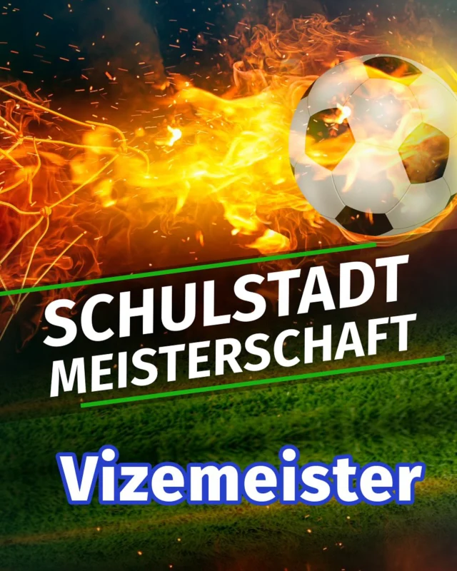 🎉 Unsere Schulmannschaft ist Vizemeister! 🏆
Mit einer beeindruckenden Leistung sind wir als Gruppensieger in die nächste Runde weitergekommen, nachdem wir 2 Siege erzielt haben. In der Endrunde haben wir beide Spiele unentschieden gespielt, was zu einem spannenden Finale führte. Am Ende standen drei Mannschaften mit der gleichen Punktzahl und Tordifferenz da, und die Entscheidung fiel nach der Anzahl der erzielten Tore. ⚽️ 🥅

Insgesamt haben unsere Fußballer mit 2 Siegen, 2 Unentschieden und 0 Niederlagen eine fantastische Leistung gezeigt und den 2. Platz erkämpft! Herzlichen Glückwunsch an das gesamte Team! ⚽👏